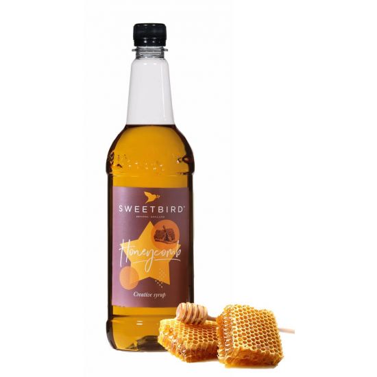 Honeycomb medový plast sirup – sweetbird baristický sirup 1l