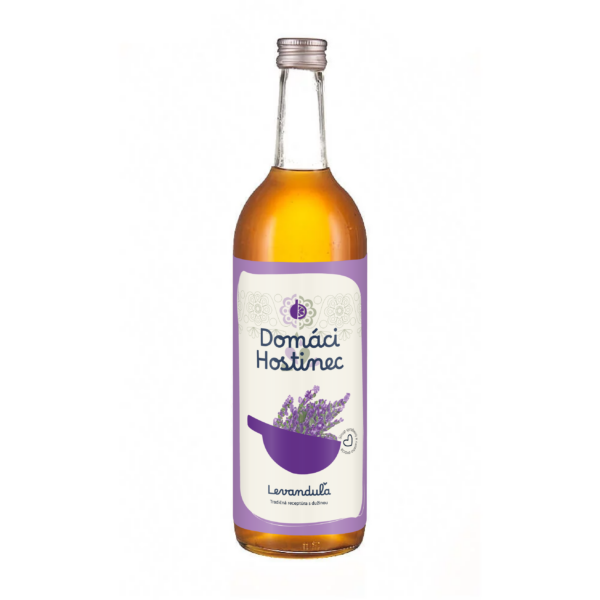 Levanduľa | Domáci Hostinec | Domáci sirup | remeselný sirup | Bylinkový macerát | Sirup na prípravu limonád | Sirup na prípravu | Sklenená fľaša 750 ml |